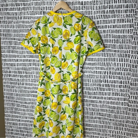 Vintage handmade polyester Lemon Print Dress - Picture 10 of 14